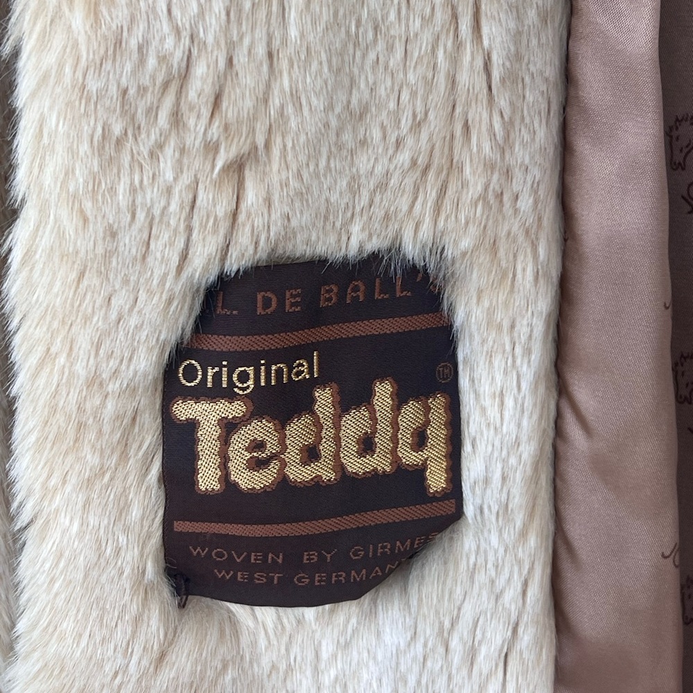Vintage Jordache Teddy Faux Fur Coat Sz L/XL - Picture 4 of 8
